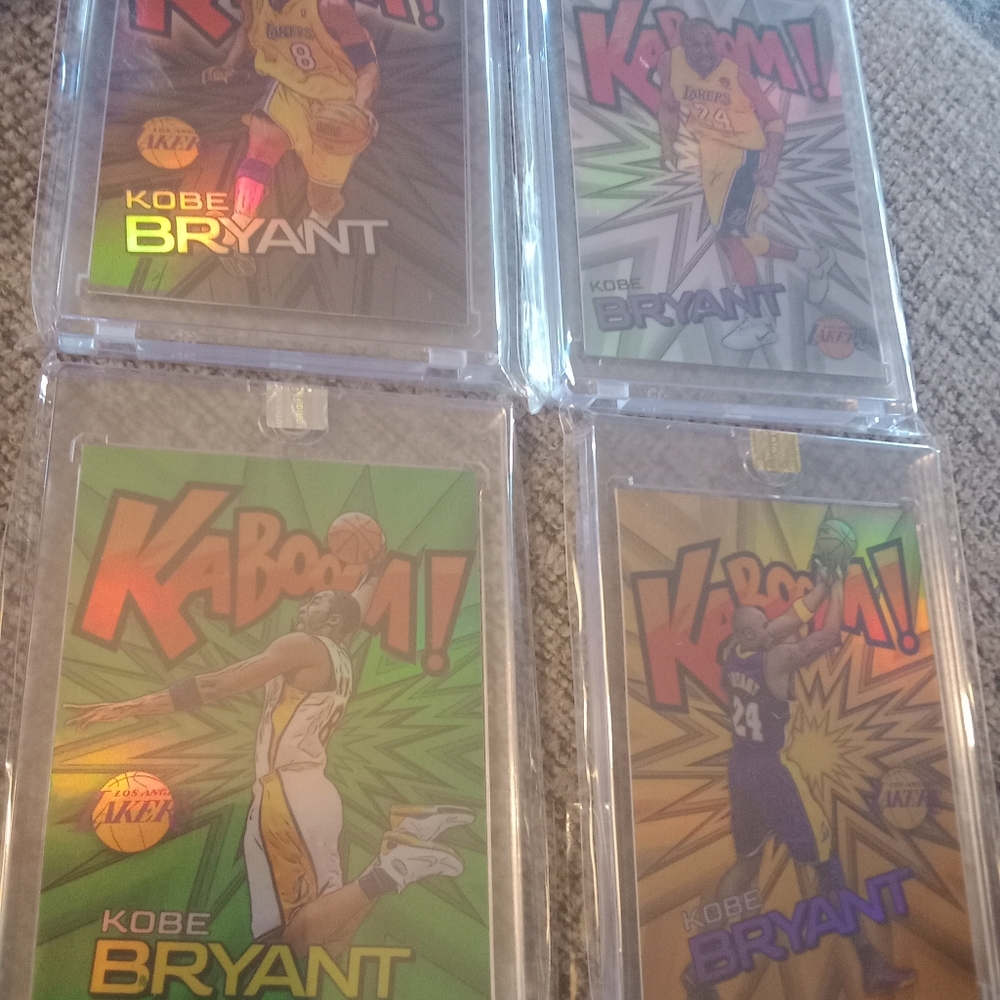 Kobe Bryant Legacy Kaboom Refractor Lot X3 Sealed Encased!